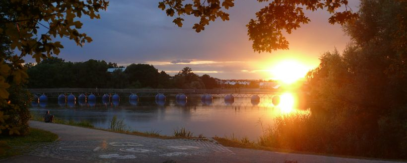 Sonnenuntergang am Flückigersee